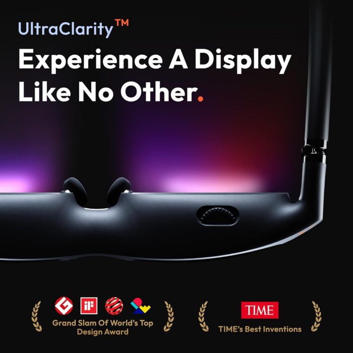 VITURE Pro XR/AR Glasses, 135" 120Hz 1000Nits Display, Harman Audio, Myopia Adjustments, Electrochromic Film, for iPhone 16/15/Android/Mac/PC/Steam Deck,First-ever Immersive XR Experience for Switch 2 - Image 3