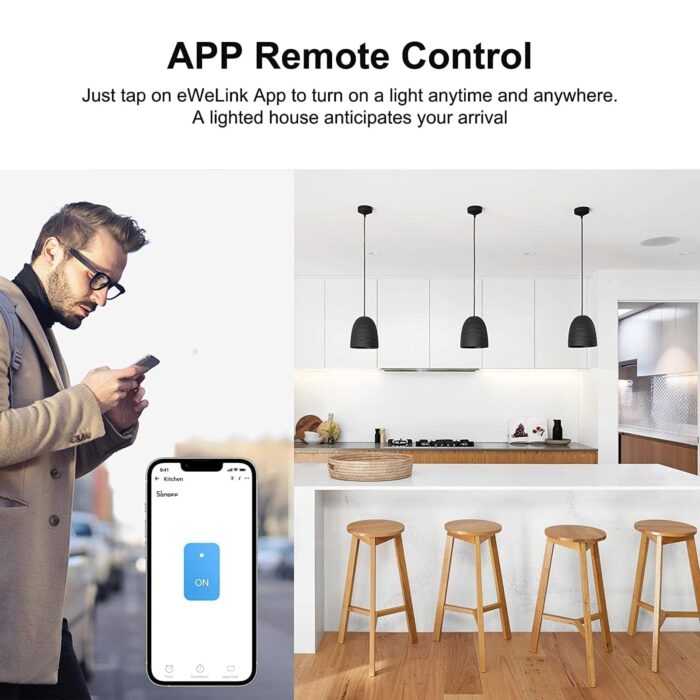 Makayuron WiFi Smart Wall Light Switch,Touch Switches, No Neutral Wire Required, Compatible with Alexa, APP Remote Control Touch Switch, Voice Control, No Hub Required (Black 4 Gang) - Image 6
