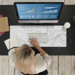 Ovenbird Large Gaming Mouse Pad with Stitched Edges, Minimalist Topographic Map Desk Mat, Extended XL Mousepad with Anti-Slip Base, Cool Desk Pad for Keyboard and Mouse, 31.5 x 11.8 in, White - Image 8