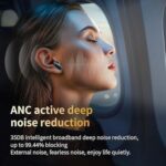 BUDSIFY ANC+ENC Full Color Smart Touch Screen Earbuds, Digital Display, HIFI DSP Sound Quality, In-Ear Wireless Earphones with Stereo Surround Sound,Bluetooth Standard v5.4(black,white). (black) - Image 4