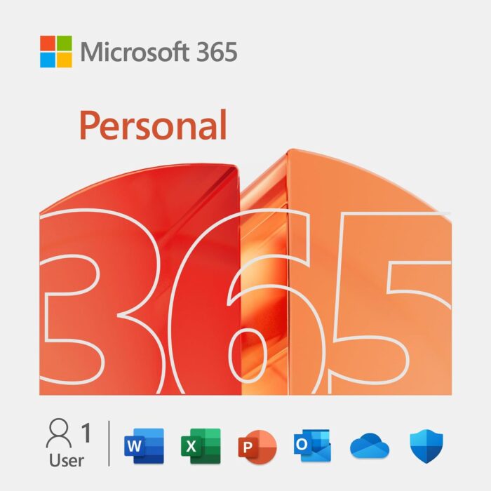 Microsoft 365 Personal with Copilot | Original Version | 12-Month subscription | 1 person | Word, Excel, PowerPoint | Innovative apps with AI | 1TB OneDrive cloud storage