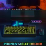 JOYACCESS Wireless Keyboard and Mouse Combo Backlit - Compact Quiet Keyboard with RGB Mouse, Rechargeable, Portable Cordless Keyboard Mouse Set for Mac, Windows, Laptop (Space Gray) - Image 3