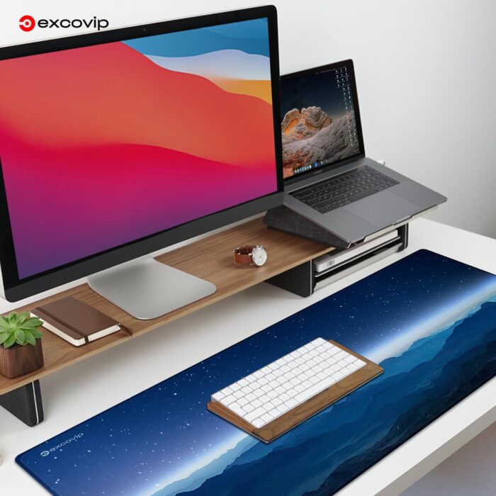 excovip Extended Gaming Mouse Pad XXL,Anti-Skid Mousepad Large Keyboard Mouse Pad Desk Mat with Stitched Edges 900x400mm 0139 - Image 7