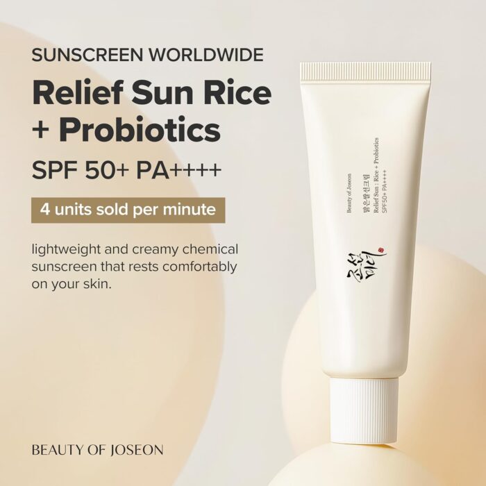 Beauty of Joseon Relief Sun Rice Probiotics SPF 50+ PA++++ Korean Sunscreen sunblock for Face Daily Sunscreen for Men Women Skincare 50ml - Image 2