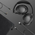 Hybrid Active Noise Cancelling Headphones, Bluetooth 5.4 Headset, Wireless Headphones, ANC Button, 60H Playtime, 35dB Noise Reduce, Hi-Fi Audio Sound, CVC 8.0 Mic, USB-C Charge, Protein Skin Ear Cups - Image 7