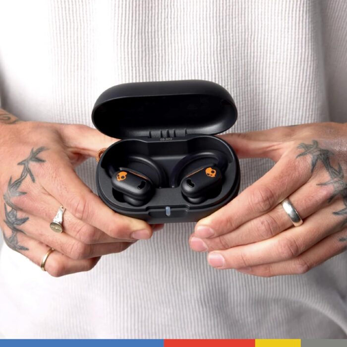 Skullcandy Push ANC Active Wireless Bluetooth In-Ear Earphones with Microphone, 58 Hours Runtime, IP67 Waterproof, Wireless Charging, Compatible with iPhone and Android – True Black - Image 6