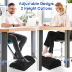 Adjustable Foam Foot Rest for Under Desk at Work, Under Desk Footrest Ergonomic Foam Foot Rest Desk Foot Cushion for Office, Work, Gaming, Computer, Gift, Office Accessories Back & Hip Pain Relief - Image 3
