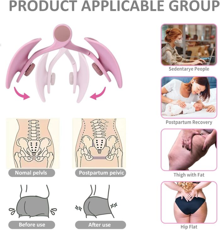 TERRIFI Home Gym Hip & Pelvic Trainer for Women, Kegel Exercises Device, Legs & Buttocks Toner, Thigh Master Sculptor Machine, Yoga Training for Arms and Pelvic Health - Image 4