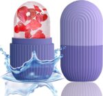 Nnewvante Ice Roller for Face - Beauty Facial Massage, Glow Cube for Skin Care, Eye Wrinkles, Acne Puffiness Relief (Purple)