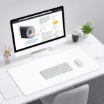 Dapesuom Large Gaming Mouse Pad, Extended Mousepad with Stitched Edges, Water Resist Keyboard Pad with Non-Slip Base, Big XXL Mousepad Desk Mat for Gamer, Laptop, Office, 31.5x15.7in, Ivory White - Image 7