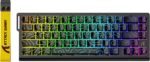 ATTACK SHARK X68 HE 8000Hz Rapid Trigger Keyboard, 0.01mm RT Accuracy Wired Gaming Keyboard with Magnetic Switch, Adjustable Actuation, Rapid Trigger, Snap Tap, RGB Lighting for PC/Mac, Black Contours