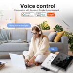 Tichondrius Universal Smart Wall Outlet, WiFi Smart Touch Wall Socket,Wall Outlet with USB+TypC Interface,Tuya APP Remote Control,Compatible Alexa and Google Home,No Hub Required,2.4G WiFi,13A (Black) - Image 5