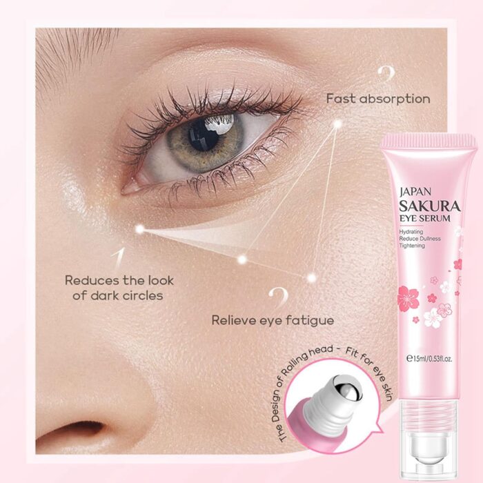 Skin Care Set Sakura Women Beauty Gift Sets Korean Skin Care Kit- Cleanser,Serum,Face Cream,Toner,Eye Cream,Mud Mask-Skin Care Routine Kit (One Size, Cherry Blossom-StyleA-Bae Moisturizing) - Image 4