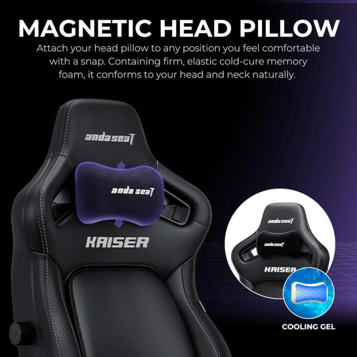 Anda Seat Kaiser 4 XL Gaming Chair - Elegant black PVC - Image 5