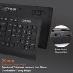 CHONCHOW Wireless Keyboard and Mouse Combo, 2.4GHz Portable Rechargeable Keyboard and Mouse,Ultra-Thin 3 Levels Mice for for Computer PC Laptop Desktop Windows Mac Notebook (Black,local) - Image 2