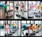 SOOFAM Adjustable Workout Aerobic Stepper Step Platform Trainer，Aerobic Exercise Step Platform with 2 Risers，Height-Adjustable 4"-6"，Fitness Equipment for Home Gym Exercise Fitness Workout - Image 6