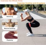BEANPRECOY 5 Pcs Resistance Bands, Exercise Resistance Bands, Rubber Resistance Loop Bands with 5 Different Resistance Levels with Carrying Pouch for Home Workout, Strength Training, Yoga, Pilates - Image 3