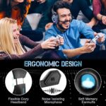U UiiSii PC Gaming Headset with Microphone Wired Xbox Headset with mic PS4 Gaming Headphones with Microphone Gamer PS4 Headset with Mic Stereo Sound & LED Light Noise Cancelling for Switch Computer - Image 5