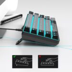 MageGee Portable 60% Mechanical Gaming Keyboard (Grey/Blue Switch) - Image 4