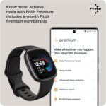 Fitbit Versa 4 Fitness Smartwatch with Daily Readiness, GPS, 24/7 Heart Rate, 40+ Exercise Modes, Sleep Tracking and more, Black/Graphite, One Size (S & L Bands Included) Bluetooth - Image 5