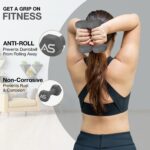 Allure Sphere Neoprene Dumbbell Set For Home Gym Exercise - Anti Slip Fitness Equipment For Pilates, Cardio, Training - Anti Sweat Hex Dumbbells in 1Kg 2Kg 3Kg 4Kg 5Kg In Pair - Image 3