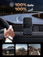 UGREEN Car Phone Holder Car Mount, [360° Rotation for Air Vent], One-hand Auto Lock, Silicone Clip Black Mobile Holder, Fit for iPhone 16/15/14, Samsung S25/24/23, 4.0-7.2" Smartphone Accessories - Image 4