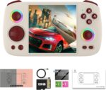 GiipGoop RG Cube Retro Game Console No Games Handheld Game Console Multi-Touch Screen Android 13 System Video Game Console 5200mAh Battery,High-Speed Fan,16 Million Color RGB Lighting(Gray)
