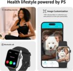 Smart Watch, 1.85" Smartwatch for Men Women (Answer/Make Call), Fitness Tracker with 140+ Sport Modes, IP68 Waterproof, Heart Rate/Sleep/Spo2 Monitor, Pedometer, Activity Tracker for Android iOS - Image 6