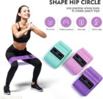 SKY-TOUCH Resistance Bands Fabric,Exercise Bands Non Slip Hip Elastic Bands For Hip, Legs, Butt, Glutes And Thighs Workout, Thick Wide Fitness Loop Circle Resistance Bands, Set Of 3 Pack, Multicolor - Image 2