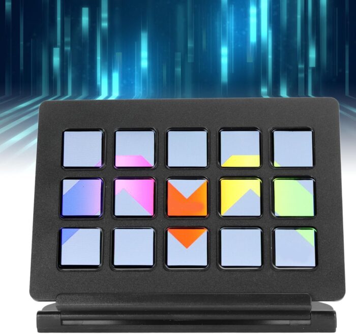Bewinner LCD Custom Keyboard for - Studio Controller with 15 Macro Keys, Software Macro Keyboard Actions in Apps Support Hotkey for YouTube, Twitch, OBS - Image 9