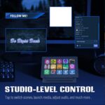 Bewinner LCD Custom Keyboard for - Studio Controller with 15 Macro Keys, Software Macro Keyboard Actions in Apps Support Hotkey for YouTube, Twitch, OBS - Image 5