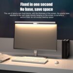Dpofirs Computer Screen Monitor Lamp, PC Monitor Light Bar, e-Reading LED Lamp with Stepless Dimmable, Touch Control, Quick Reading Mode, 3 Color Temperature Adjustment, Timer 60min Off (White) - Image 5