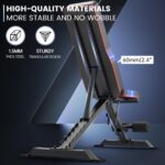 PASYOU Adjustable Weight Bench, Full Body Workout Strength Training Bench Press Foldable Incline Decline Bench Sit Up Exercise Equipment for Home Gym PA300/PA400/PA500 - Image 5
