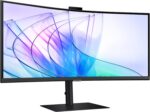SAMSUNG 34” ViewFinity S65VC Series Ultrawide QHD Curved Monitor, Built-in FHD Camera, HDR10, 100Hz, 350 nit, USB- C, Adjustable Stand, Intelligent Eye Care, LS34C650VANXGO, Black - Image 17