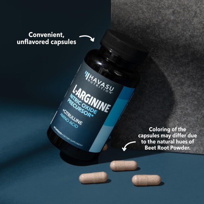 Extra Strength L Arginine - 1200mg Nitric Oxide Supplement for Muscle Growth, Vascularity & Energy - Powerful NO Booster With L-Citrulline & Essential Amino Acids To Train Longer & Harder - Image 6