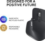 Logitech MX Master 3S - Wireless Performance Mouse with Ultra-Fast Scrolling, Ergo, 8K DPI, Track on Glass, Quiet Clicks, USB-C, Bluetooth, Windows, Linux, Chrome - Graphite - Image 5