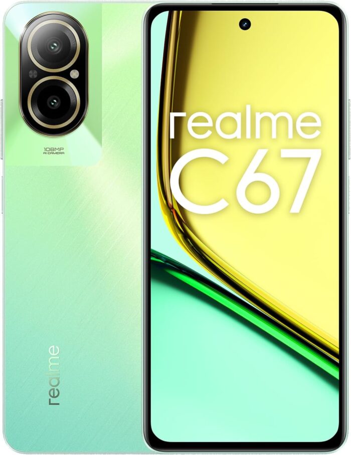 Realme C67 4G (Sunny Oasis 8GB RAM, 256GB ROM) | 108MP 3X In-sensor Zoom Camera | Snapdragon 685 6nm Chipset | 950 nits 90Hz Display | IP54 Water Resistance,12 Months Warranty – International Version