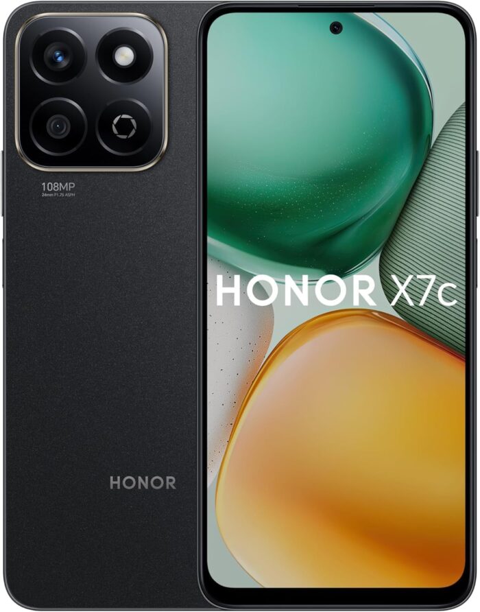 HONOR X7c Dual SIM | 16GB (8+8) RAM + 256GB Storage | 6.77" 120Hz Display | 108MP Dual Camera | 6000mAh Battery | Android 14 | Water-Resistant | Stereo Speakers | Fast Charging (Midnight Black) - Image 2