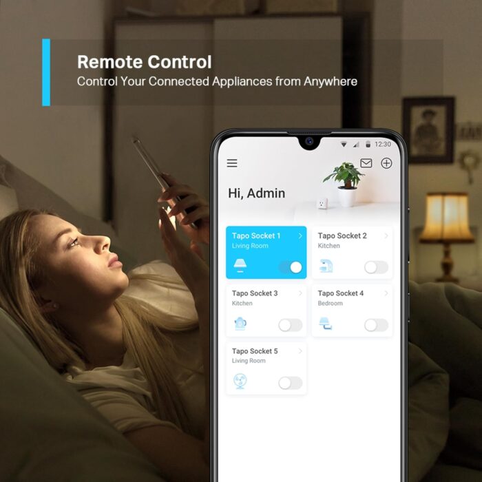 TP-Link TAPO P100 – Wi-Fi Mini Smart Plug, Ideal for Scheduling Linking/Unlinking and Economizing Energy, Compatible with Alexa and Google Home, cor branca - Image 3