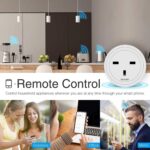 SKY-TOUCH 4 PACK WiFi Smart Plug, 16A Smart Outlet Plug Socket Compatible with Alexa, Smart Life APP Wireless Remote Control, with Remote Control & Voice Control, Timer Function, No Hub Required - Image 9