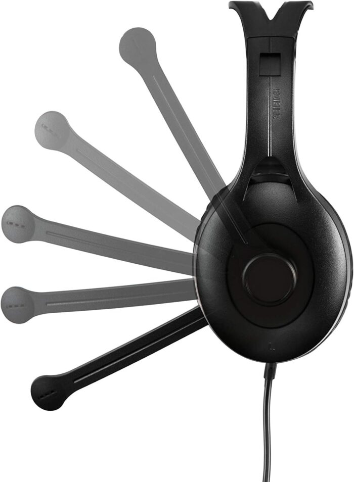 Edifier Gaming/Work Usb Computer Headset With Noise Cancelling Mic Black Usb K800 Bk, Medium, Wired - Image 2