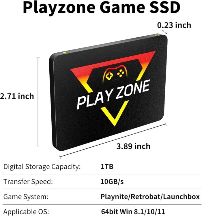 Generic Playzone Retro-Modern Game Console with 16191 Built-in Games, 80+ Emulators, 1TB SSD, 1080p HDMI Output - Image 6