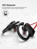 Otium Bluetooth Headphones, Best Wireless Earbuds IPX7 Waterproof Sports Earphones w/Mic HD Stereo Sweatproof in-Ear Earbuds Gym Running Workout 8 Hour Battery Noise Cancelling Headsets - Image 3