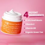 Seoul Ceuticals Korean Skin Care Snail Repair Cream Moisturizer - 97.5% Snail Mucin Extract - All In One Recovery Power For The Most Effective Korean Beauty Routine - 2oz - Image 6