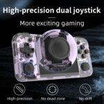 RG35XX H Retro Handheld Game Console, 3.5" IPS Screen Portable video Game Console ,3300 mAh Built in 64G Card & 5528 Games, Linux System Support WiFi Bluetooth (Purple(64G)) - Image 3