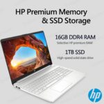 HP 15.6 inch Laptop, Intel Core i5-1135G7 Processor, 15.6" FHD Anti-Glare LED Display, HDMI, Wi-Fi and Bluetooth, Lightweight Design, Fast Charge, Windows 11 Home (16GB RAM | 1TB SSD) - Image 4