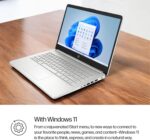HP 14" Laptop, HD Display, Intel Core i3-1215U, 8GB RAM, 256GB SSD, Intel UHD Graphics, Windows 11 Home in S Mode, Natural Silver, 14-dq5009nr - Image 11