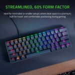 Razer Huntsman Mini Linear Optical Switches (Red) 60% Gaming Keyboard: Chroma RGB Lighting, Pbt Keycaps, Onboard Memory - Black - Image 2