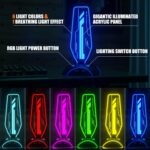jomtown RGB Headphone Stand White and Gaming Headset Stand with 3-USB Hub, Featuring 6 LED colors + Breathing Light Mode, suitable for various places,The Ultimate Gaming Accessory for Gamer - Image 7