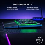 Razer Ornata V3 X Gaming Keyboard: US Layout, Low-Profile Keys, Silent Membrane Switches, UV-Coated Keycaps, Spill Resistant, Chroma RGB Lighting, Ergonomic Wrist Rest - Classic Black - Image 2